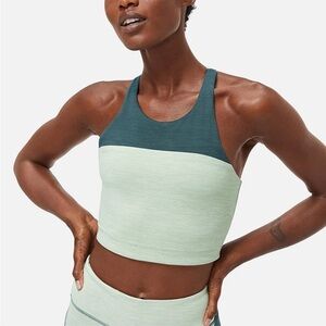Outdoor Voices TechSweat Racer Back Crop Top Green Size Large